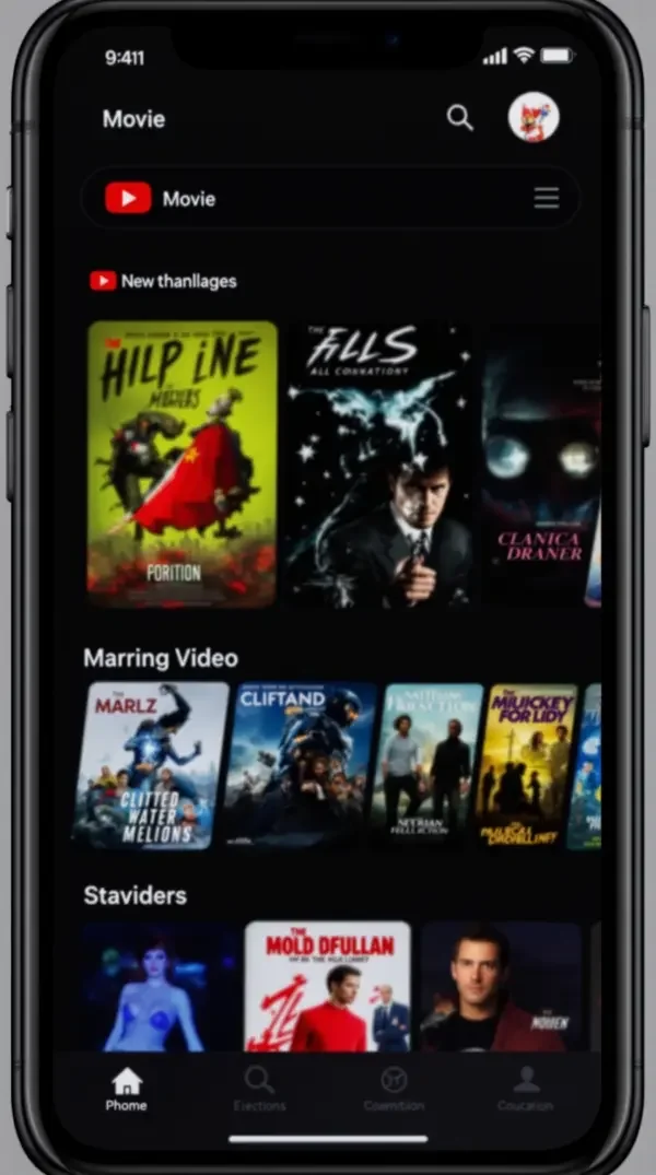 潦草影院 APP 界面预览